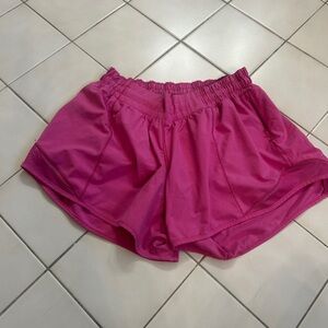 Lululemon Athletica Vibrant Pink Athletic Shorts